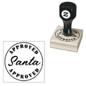 Santa Goedgekeurde Cadeaus Rubberstempel (Gestempeld)