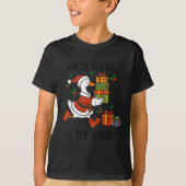 Santa Goose On The Loose Merry Goosemas Christmas T-shirt (Voorkant)