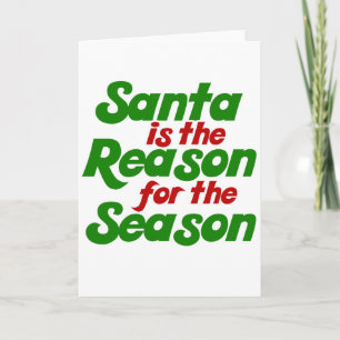 Santa Grappig kerstfeest humor parody Feestdagen Kaart