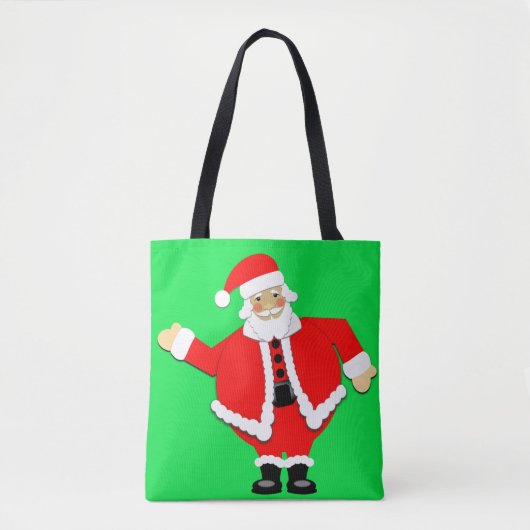 Santa Green Canvas tas (Voorkant)