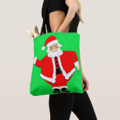 Santa Green Canvas tas (Dichtbij)