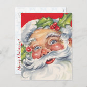 Santa Greetings Feestdagenkaart (Voorkant / Achterkant)