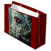 Santa Groot Cadeauzakje (Voorkant Gekanteld)