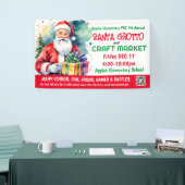 Santa Grotto & Craft Market PTO PTA Kerk Banner (Beurs)