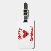 santa hart bagagelabel (Voorkant verticaal)