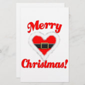 santa hart briefpapier (Voorkant / Achterkant)