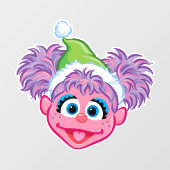 Santa Hat Abby Raamsticker (Vel)