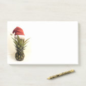 Santa Hat Ananas Jumbo Post-It Notes (Sur un bureau)