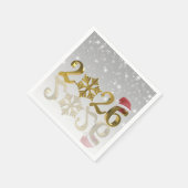 Santa Hat and Snowflake | Happy New Year Gold 2026 Servet (Hoek)