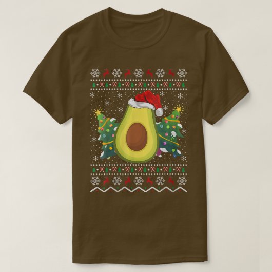Santa Hat Avocado laide de Noël Sweat Fruit Lov (Design devant)