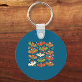 Santa Hat Bat Soky Christmas Gingerbread Bats Xmas Sleutelhanger (Voorkant)