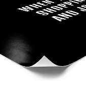 Santa Hat, Bezoek Santa, QR Code Queue Perfect Poster (Hoek)