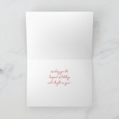 Santa Hat Birds Joyeux Noël Carte (Intérieur)