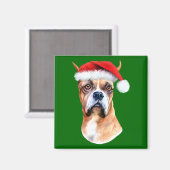 Santa Hat Boxer Magneet (Voorkant / Achterkant)