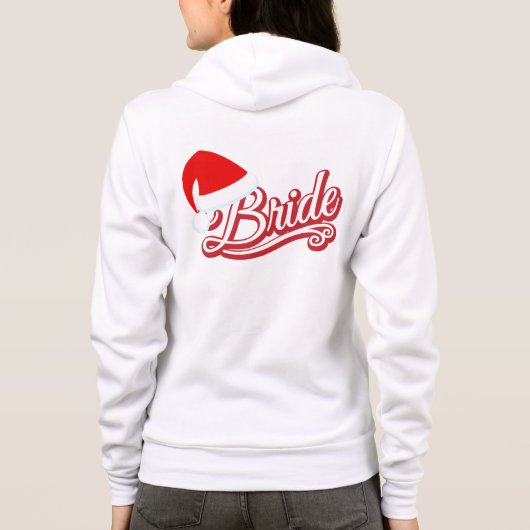 Santa Hat Bride Sweat Shirt wit (Achterkant)