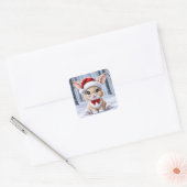 Santa Hat Bunny Stickers (Envelop)