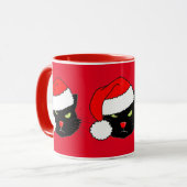 Santa Hat Cat Mok (Voorkant links)