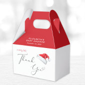 Santa Hat Christmas Baby shower Dank u Bedankdoosjes