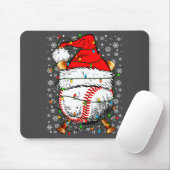 Santa Hat Christmas Baseball Player Srts For Men B Muismat (Met muis)