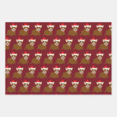 Santa Hat Corgi Inpakpapier Vel (Voorkant 3)
