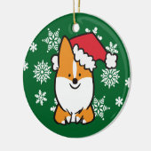 Santa Hat Corgi Ornament | CorgiDingen (Links)