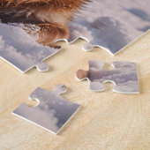 Santa Hat Deer Puzzel (Zijkant)