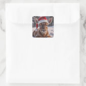 Santa Hat Deer Stickers (Tas)