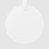 Santa Hat Eenvoudige  letter E Kerst Ornament (achterkant)