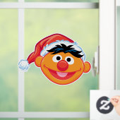 Santa Hat Ernie Raamsticker (Huis)