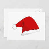 Santa Hat Feestdagenkaart (Voorkant / Achterkant)