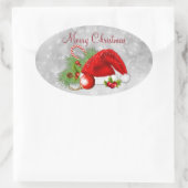 Santa Hat Festive-Kerst stickers (Tas)