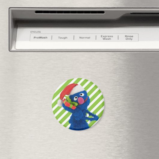 Santa Hat Grover Magneet (Insitu (Vaatwasser))