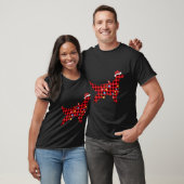 Santa Hat Kerstmis Ierse Setter Pyjama T-shirt (Unisex)