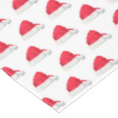 Santa Hat Kerstmis Winter Rode Retro  Tafelkleed (Gekanteld)