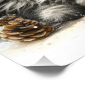 Santa Hat Kittens Kerst Perfect Poster (Hoek)