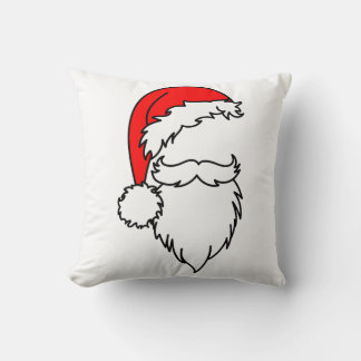Santa Hat met baard Sierkussen