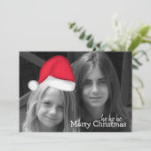 Santa Hat (mobile) Carte de voeux photo (Debout devant)
