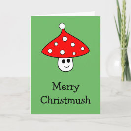 Santa Hat Mushroom Kaart