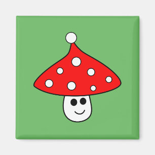 Santa Hat Mushroom Magnet Magneet