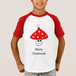 Santa Hat Mushroom T-shirt (kind)