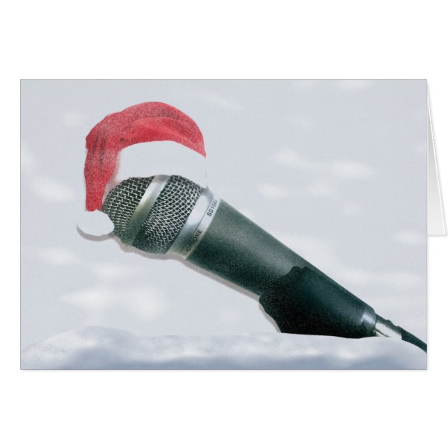 Santa hat old Microphone (Voorkant Horizontaal)
