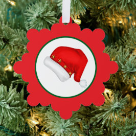 Santa hat ornament kaart