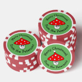 Santa Hat Paddestoel Kerstmis Poker Chips (Opstapeling)