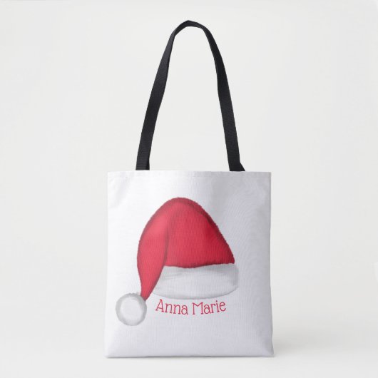 Santa Hat Persoonlijke Canvas tas (Voorkant)