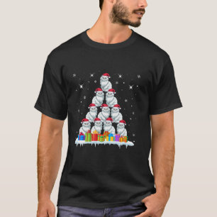 Santa Hat Perzische Kattenliefhebbers Mannen Vrouw T-shirt