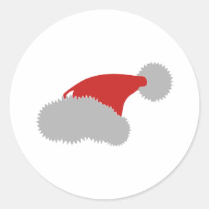 Santa Hat Ronde Sticker