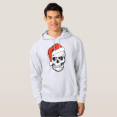 Santa Hat Skull Pun Joke Funny Sweat - shirt à cap (Devant entier)