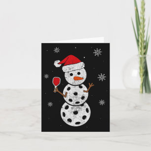 Santa Hat Sneeuwman Cadeaus Voor Xmas Fun Pickleba Kaart