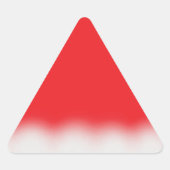  Santa Hat-Sticker Driehoek Sticker (Voorkant)