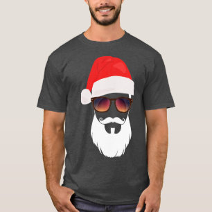 Santa Hat Sunbril Beard Santa Presentidee 1 T-shirt